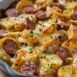 Cheesy Ranch Potatoes and Smoked Sausage