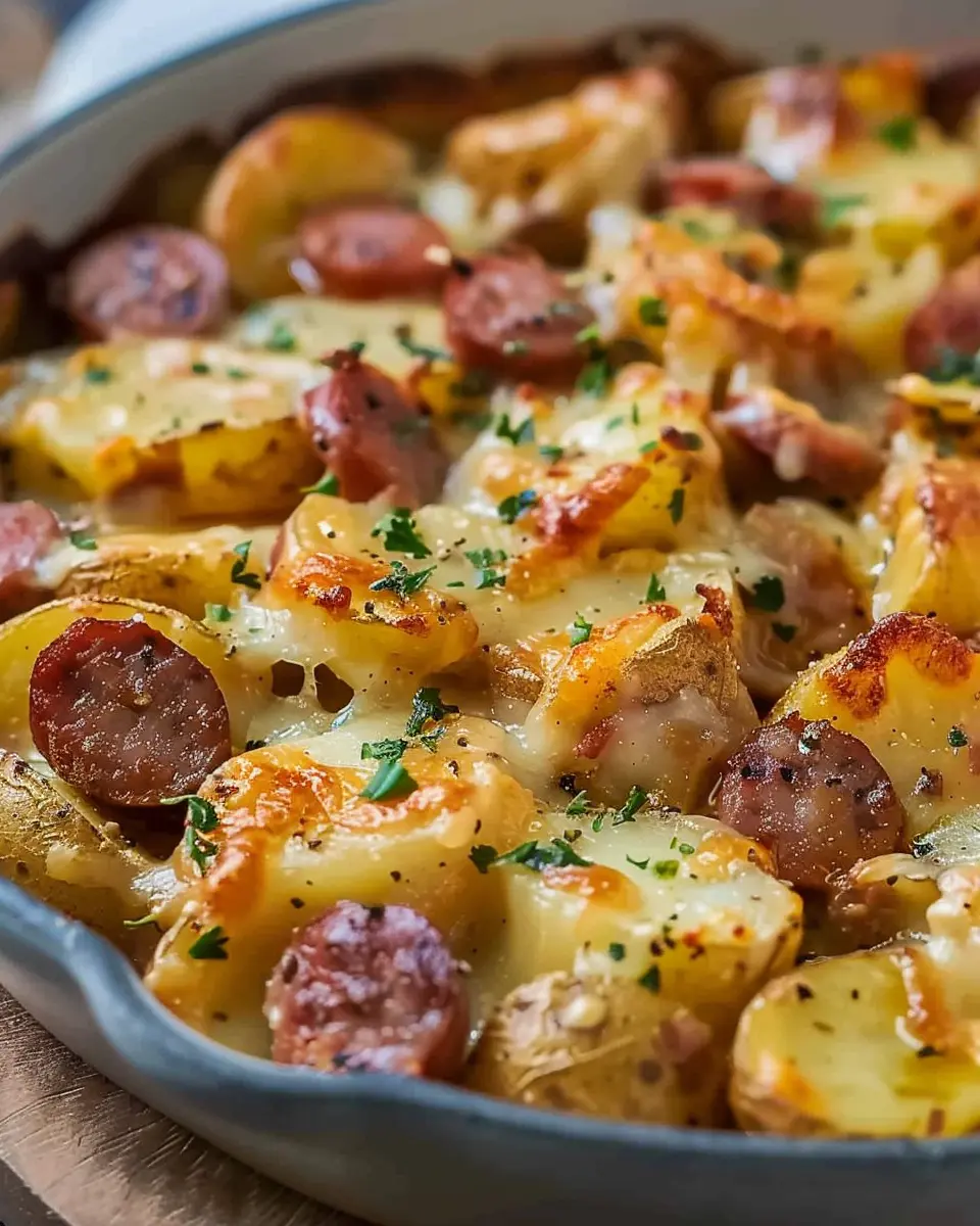 Cheesy Ranch Potatoes and Smoked Sausage: Indulgent Comfort Food