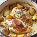Chicken and Potatoes with Dijon Cream Sauce