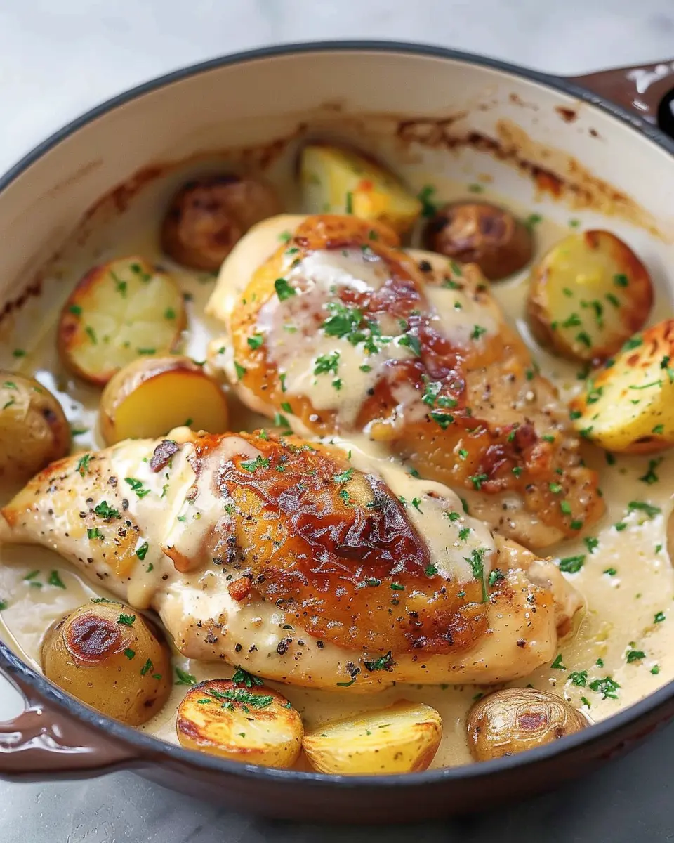 Chicken and Potatoes with Dijon Cream Sauce: Easy Comfort Food Delight