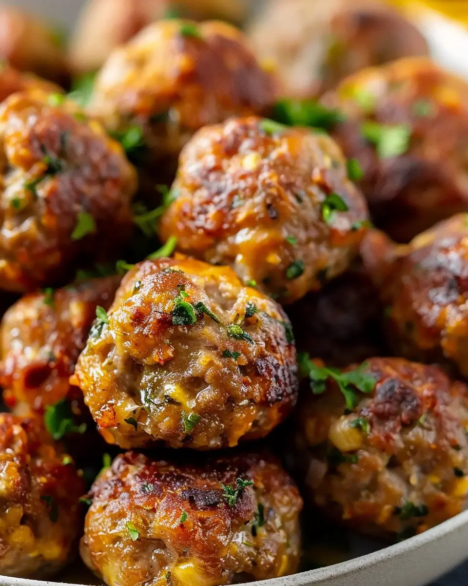 Easy Sausage Balls Recipe with Turkey Bacon for a Guilt-Free Treat