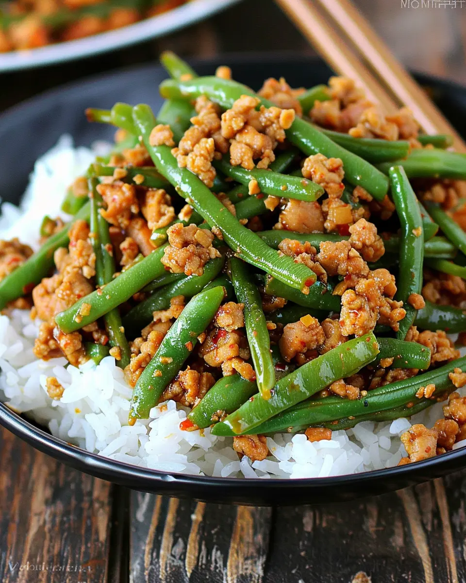 Asian Ground Turkey with Green Beans and Rice: A Healthy Delight
